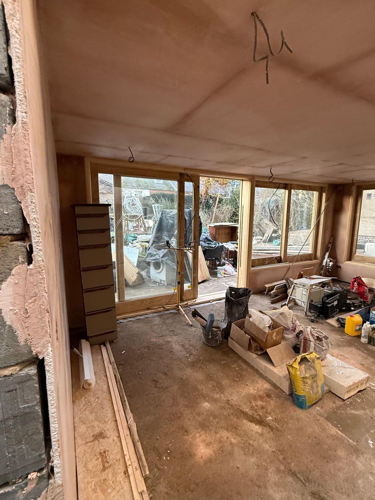 Interior of finished extension